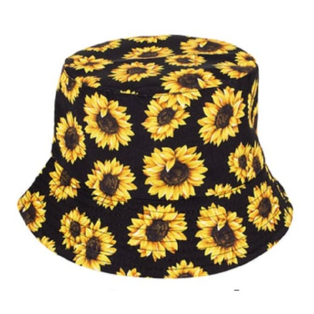 New Sunflowers Bucket Hat Adult Summer Shade Outdoor One Size Sunflower Womens
